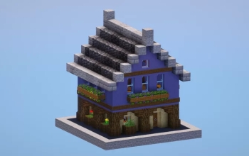 Blue Starter Medieval House