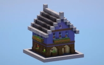 Blue Starter Medieval House