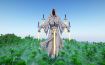 Minecraft Ghost Blades Statue Free (Schematic and Map)