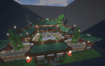 Japanese Dojo with full interior