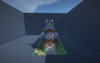 Medieval Stone Church with full interior