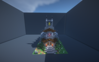Medieval Stone Church with full interior