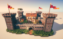 🏰✨ Mini Fortress Home – Compact Castle Build