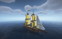 Vatican Flagged Medieval Ship with full interior (Schematic File)