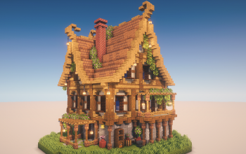🏰 Medieval House | Detailed & Atmospheric Minecraft Build