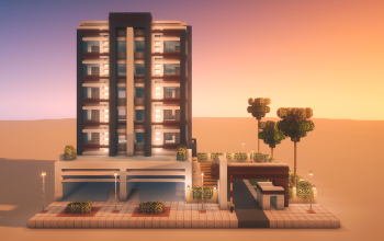 🏙️ Modern Apartment + 2 Shops | Premium Minecraft Build