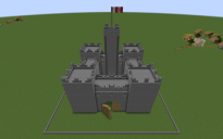 Minecraft Cylindrical Castle with Crenelations (Skin only)
