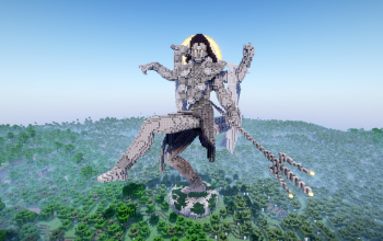 Minecraft Shiva |Hindu God| Statue