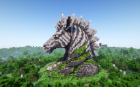 Minecraft Zebra Nether Portal Statue