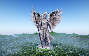 Minecraft Heroic Angel Statue V56 Free (Schematic and Map)