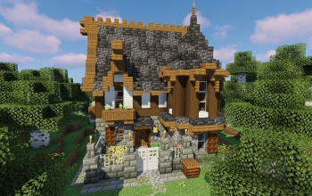 Minecraft Cozy Survival Cottage - (Java/Bedrock + Schematic)