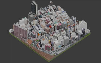 Shinjuku, Tokyo, Japan 1:1, 35°41'37