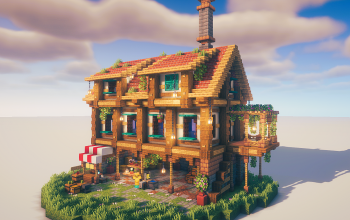 Shop   🏰✨ Stunning Medieval House Schematic Ready! ✨🏰