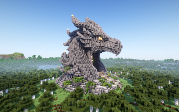 Minecraft Griffin |Mythology| Nether Portal Statue V02 Free (Schematic and Map)