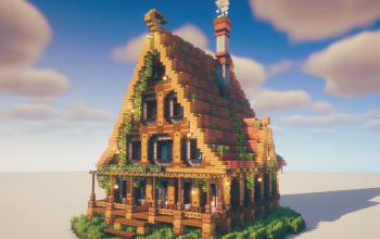 🌾 Medieval Cottage – Warm & Natural Atmosphere! 🛖✨