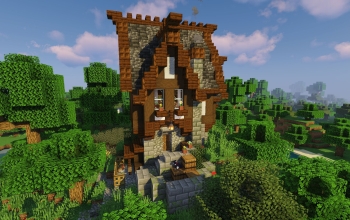 Minecraft Medieval Survival Cottage - (Java/Bedrock + Schematic)
