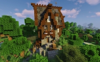 Minecraft Medieval Survival Cottage - (Java/Bedrock + Schematic)