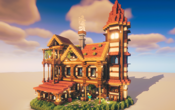 🏰 Enchanting Medieval Manor – Highly Detailed & Atmospheric Schematic! ✨