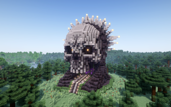 Minecraft Skull Nether Portal Statue V16
