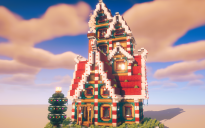 🎄✨ Tall Christmas Gingerbread House – A Warm & Colorful Schematic Filled With Holiday Spirit! 🍬🏠