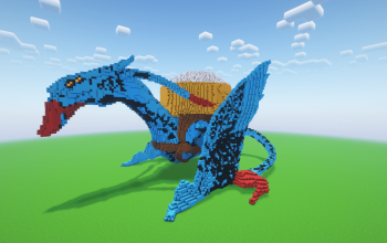 Minecraft Avatar 3 Popcorn Bucket Statue