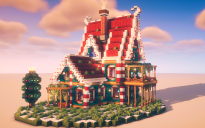 🎄✨ Christmas-Themed Medieval House – Exclusive Patreon Schematic ✨🎄