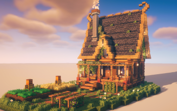 🏡 Cozy Medieval Farmhouse – Detailed & Lived-In Medieval Schematic 🌾✨