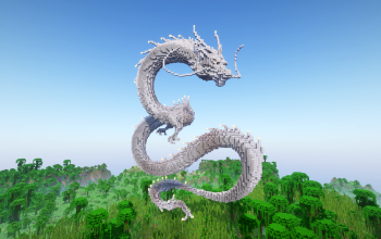 Minecraft Ancient Japanese Dragon Statue