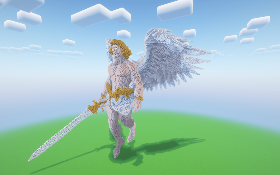 Minecraft Angel 9 Statue ( FREE ), creation #27465