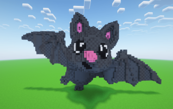Minecraft Halloween Cute Bat Statue ( FREE )