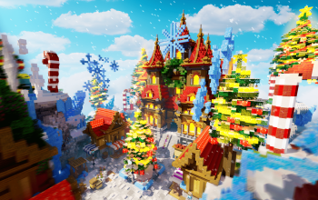 Christmas Red Wooden Medieval Spawn