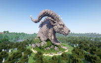 Minecraft Regal Goat Nether Portal Statue V04