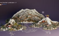 Snow Mountain Landscape x 3 🏔