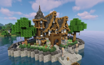Fantasy Survival Cottage - (Java/Bedrock/Schematic) - Updated