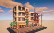 Detailed City Apartments – Urban Residential Block
