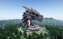 Minecraft Dragon Nether Portal Statue V38 Free (Shematic and Map)