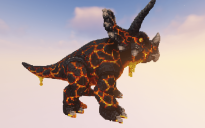 Dinosaur Dilophosaurus magma DOWNLOAD