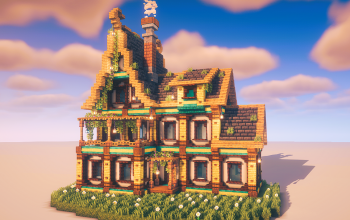 🏰 Medieval Townhouse – Detailed Survival Build Schematic