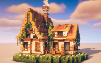 🏰 Medieval Cottage House – Cozy Survival Build Schematic