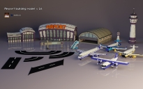 Airport building model x 16