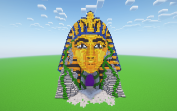Minecraft Pharaoh Nether Portal Statue
