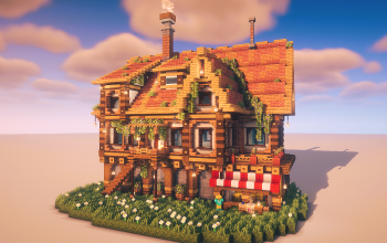 🏰 Medieval Townhouse & Shop – Detailed Survival Build