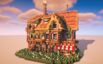 🏰 Medieval Townhouse & Shop – Detailed Survival Build