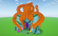 Minecraft Octopus 2 Nether Portal Statue