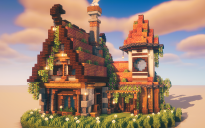 🏡 Cozy Medieval Town House – Detailed Survival Build