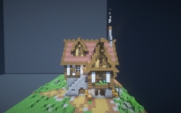 Cozy Survival House with full interior.