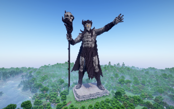 Minecraft Mephisto |Marvel Hell-Lord| Statue