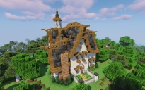 High Elven Survival House - (Java/Bedrock + Schematic)