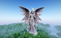Minecraft Angel |Moon| Statue V60