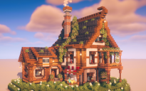 🏡 Medieval Town House with Shop – Cozy & Detailed Survival Build